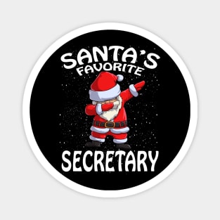 Santas Favorite Secretary Christmas Magnet